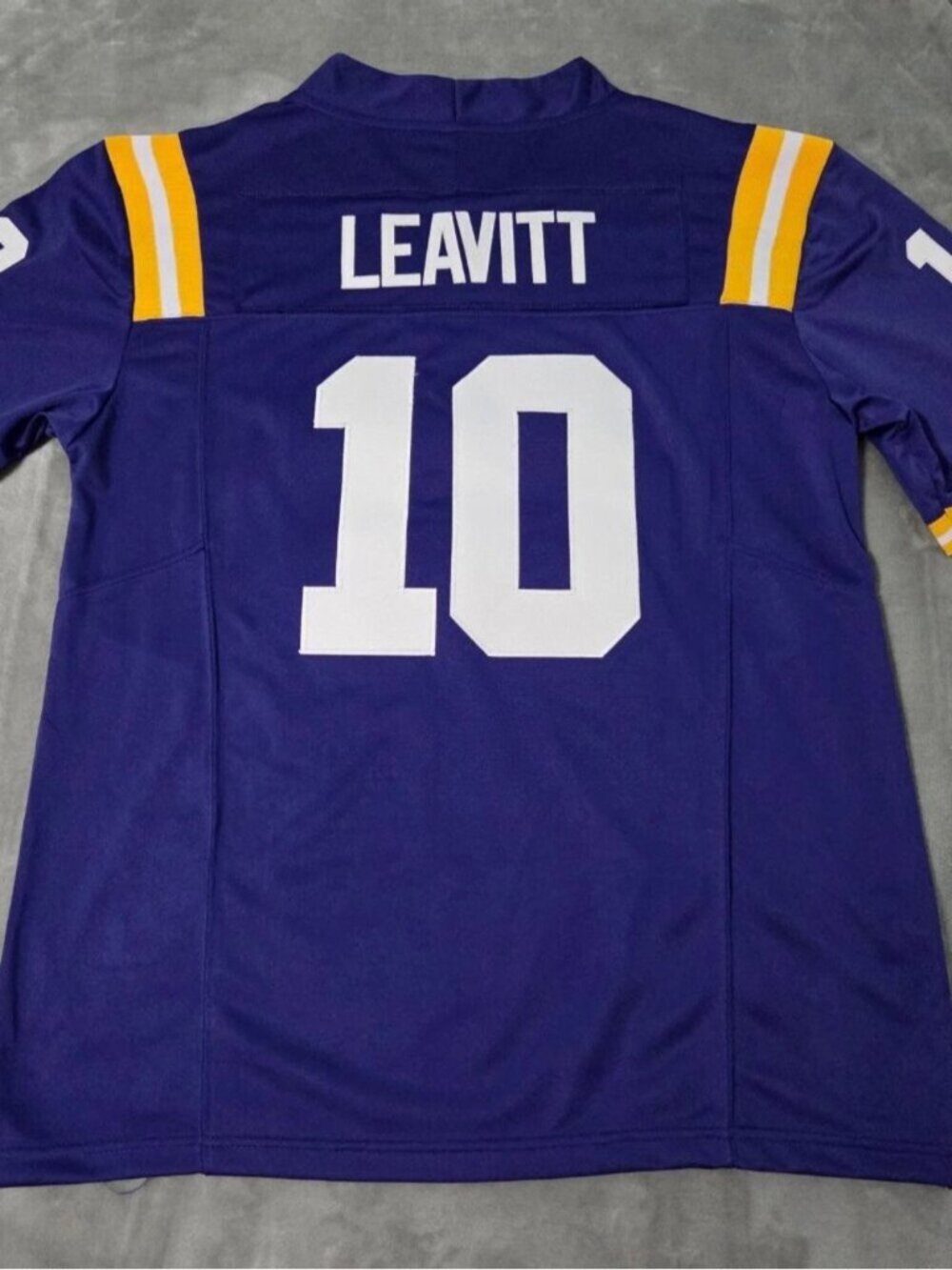 Sam Leavitt Purple Stitched Jersey Vapor
